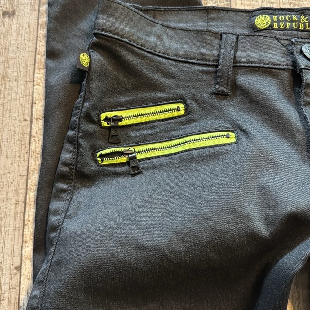 ROCK & REPUBLIC Banshee glow jeans-size 10 - Picture 8 of 13